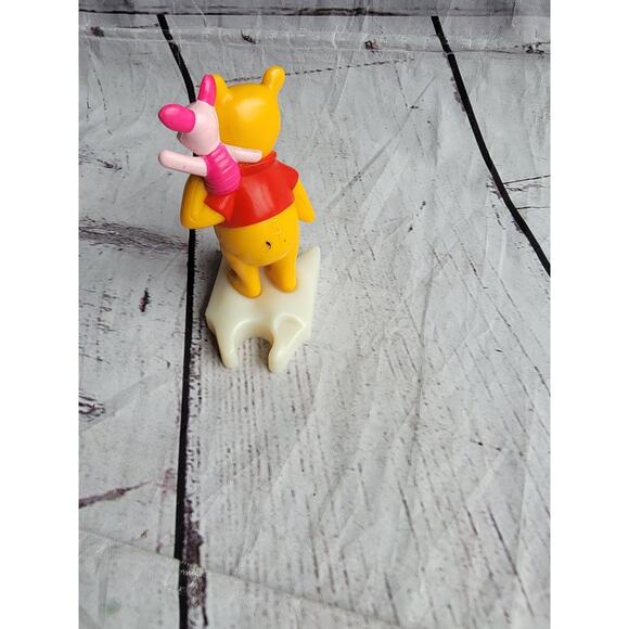 2000 Winnie the Pooh Bear & Piglet 3.5 Inch Figure McDonald's Disney Cake Topper - Picture 3 of 6